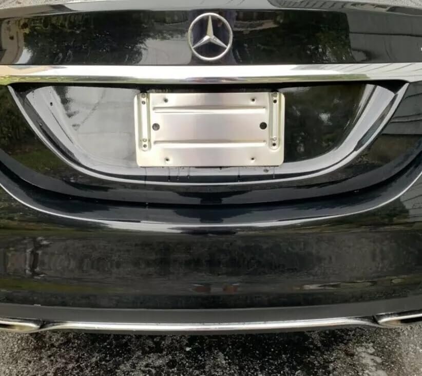 Rear License Plate Bracket For Mercedes Benz Glk Class 2009 To 2015 Stainless Steel Tag Holder Set With 8 Screw Bolts 6 In X 12