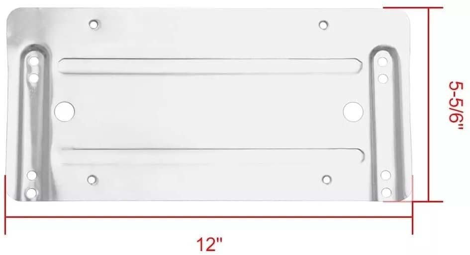 Rear License Plate Bracket For Mercedes Benz Glk Class 2009 To 2015 Stainless Steel Tag Holder Set With 8 Screw Bolts 6 In X 12