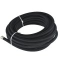 6an 20ft Fuel Line Hose Kit Nylon Stainless Steel Braided Oil Fuel End Fitting With Braid Black 3 8-8 73mm Id An6 