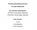 For Tilt Trim Motor Yamaha F80 80hp 4-stroke 99-03 F100 100hp 99-2002 Mod-ztf1-7532