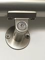 B52 Anodized Handrail Aluminum Wall Support 2 In Stainless Steel Look 