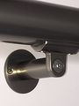 B52 Anodized Handrail Aluminum Wall Support 2 In Stainless Steel Look