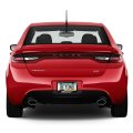 Dodge Dart Black Real 3k Carbon Fiber Finish Abs Plastic License Plate Frame