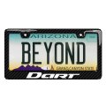 Dodge Dart Black Real 3k Carbon Fiber Finish Abs Plastic License Plate Frame