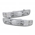 Tlaps 7422438638618 For 1999-2002 Chevy Silverado 2000-2006 Suburban Tahoe Chrome Housing Signal Bumper Lights 