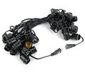 37 5 Foot S14 Edison Outdoor String Lights A Suspended Commercl Gde Ckyard Garden Gazebo Cafe Market Vintage Patio Black Wire 