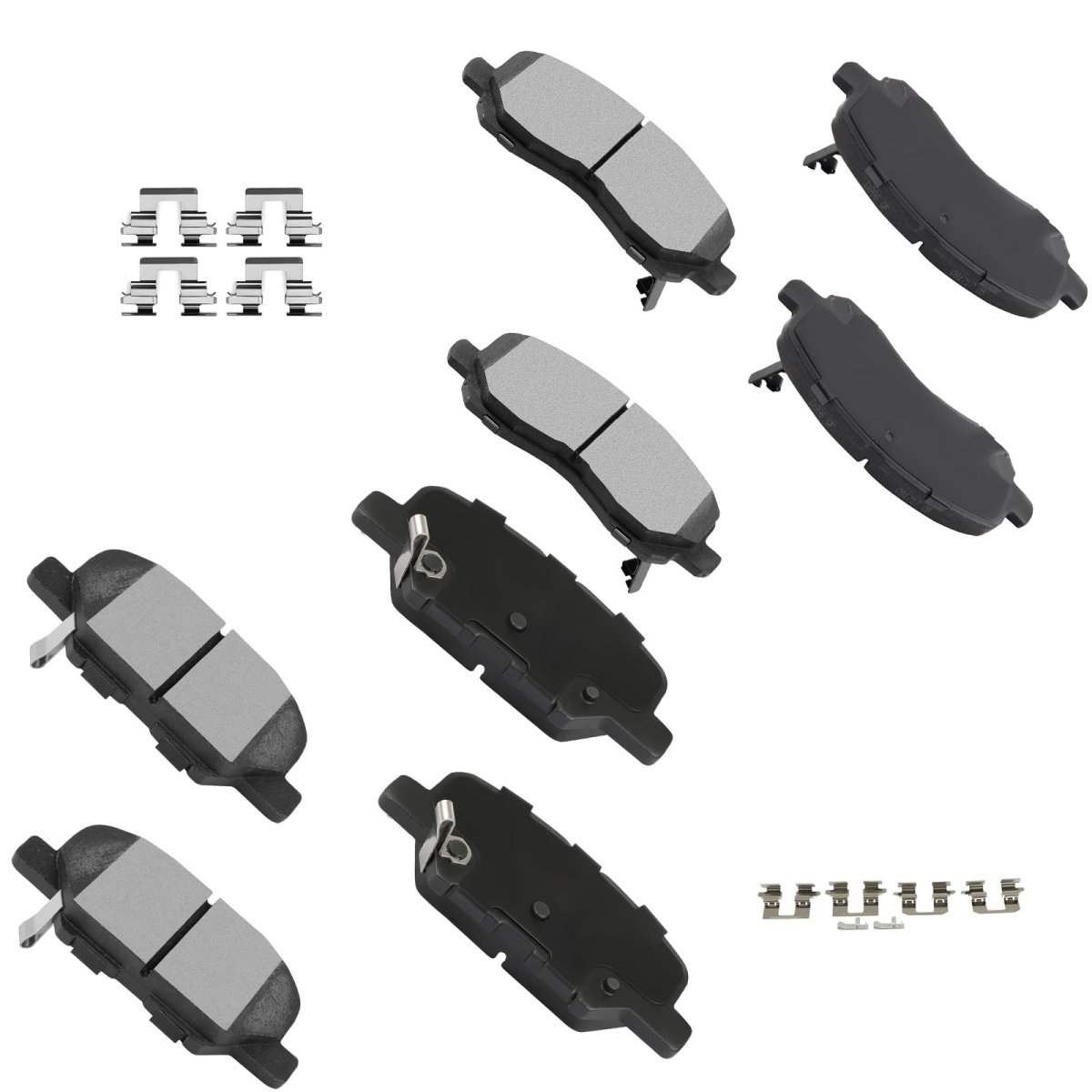 Ceramic Brake Pad Set 8pcs Front And Rear For Mitsubishi Outlander 2014 2020 Sport 2016 2024 D866 D1679