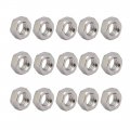 Uxcell 15pcs M5 X 0 8mm Pitch Metric Thread 201 Stainless Steel Left Hand Hex Nuts
