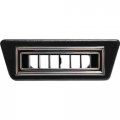 Vpa 49059-vul Under Dash Center Louver Accepts 2 5 Duct Hose Black With Polished 