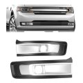 Fog Light Bezel Cover Trim For 2013 2019 Ford Flex Driver And Passenger Side Pair Black Silvery Abs Plastic Mo-3295 