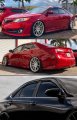 3d Style Smoked Window Visor Vent Shade Rain Sun Guard For 2012-2014 Toyota Camry Le Se