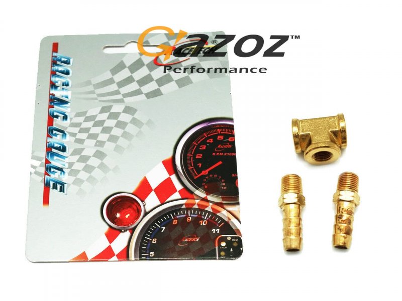 Performance T-fitting Adapter For Fuel Pressure Gauge Sender Sensor Adaptor