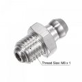 Uxcell 201 Stainless Steel Straight Grease Fitting M8 X 1mm Thread Hydraulic Accessories 10pcs