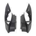 Hecasa Rear Bumper Quarter Panel Fillers For 1990 1991 1992 Cadillac Fleetwood Brougham Coupe Deville Black Fiberglass 2pcs