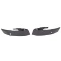 Hecasa Rear Bumper Quarter Panel Fillers For 1990 1991 1992 Cadillac Fleetwood Brougham Coupe Deville Black Fiberglass 2pcs