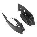 Hecasa Rear Bumper Quarter Panel Fillers For 1990 1991 1992 Cadillac Fleetwood Brougham Coupe Deville Black Fiberglass 2pcs