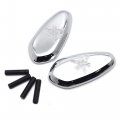 Httmt- 2000-2008 R1 Yzf-r1 Yzfr1 Chrome Snow Mirror Block Off Base Plates Compatible With Yamah