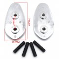 Httmt- 2000-2008 R1 Yzf-r1 Yzfr1 Chrome Snow Mirror Block Off Base Plates Compatible With Yamah