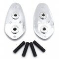 Httmt- 2000-2008 R1 Yzf-r1 Yzfr1 Chrome Snow Mirror Block Off Base Plates Compatible With Yamah