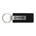 Au-tomotive Gold Compatible Keychain And Keyring For Dodge Ram Truck Longhorn Laramie Premium Black Leather Small 