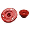 Zeta Anodized Aluminum Red Engine Plug Set 2 Pieces Drz400 S Sm E 00-13 