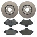 A-partrix Front Brake Pads And Rotors Disc Pad Set Rotor Fits Ford Thunderbird 1993-1997 Mercury Cougar H3038 