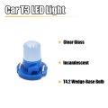 15pcs 12v Blue T4 2 Car Wedge Led Dash Gauge Instrument Panel Light Interior Low Voltage Bulbs Universal Replacement
