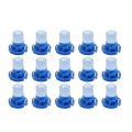 15pcs 12v Blue T4 2 Car Wedge Led Dash Gauge Instrument Panel Light Interior Low Voltage Bulbs Universal Replacement