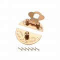Wood Case Box Round Hasp 30x8 5mm Closure Brass Antique Latches With Nails 