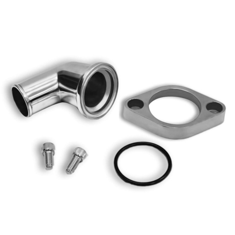 Demotor Performance For Sbc Bbc Chevy Polished Aluminum 15 Degree Swivel Water Neck Thermostat Housing
