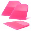 Foshio 3pcs Scratches Proof Soft Tpu Rubber Squeegee Compact Water Wiper Blade Scraper Cleaner For Car Window Glass Tinting Ppf 