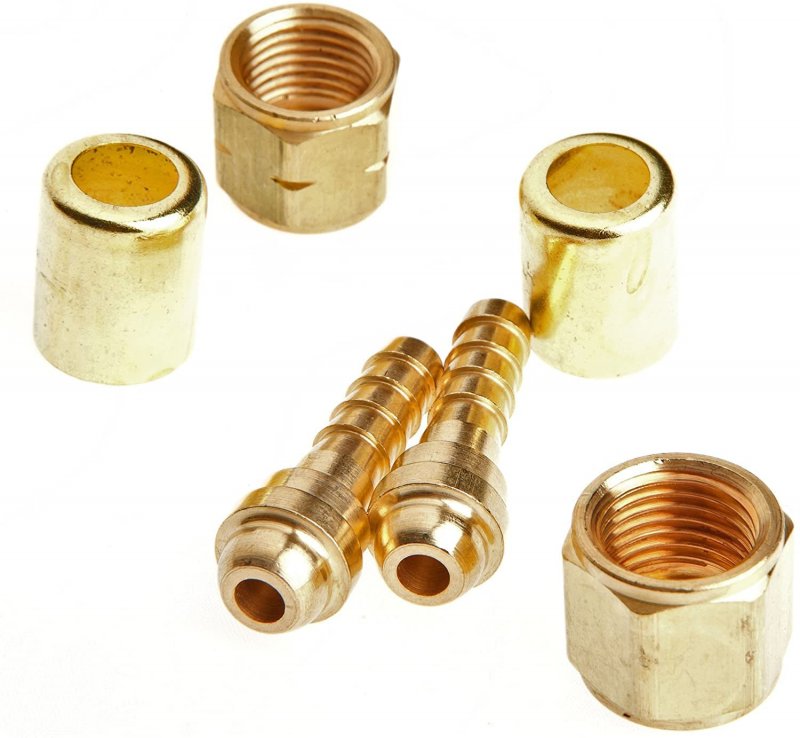 1 4 Id Hose Repair Parts Kit Welding Torch Twin B Size Fittings With Crimper