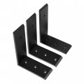 Hecasa Countertop Support L Shelf Brackets For Wood Quartz Granite Concret Countertops Corbel Wall Heavy Duty 6 X8 Black Steel 