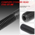 12-point Cylinder Head Stud Hex Nut Kit Compatible With Small Block Sbc 265 267 283 302 305 307 327 350 383 400 55-00