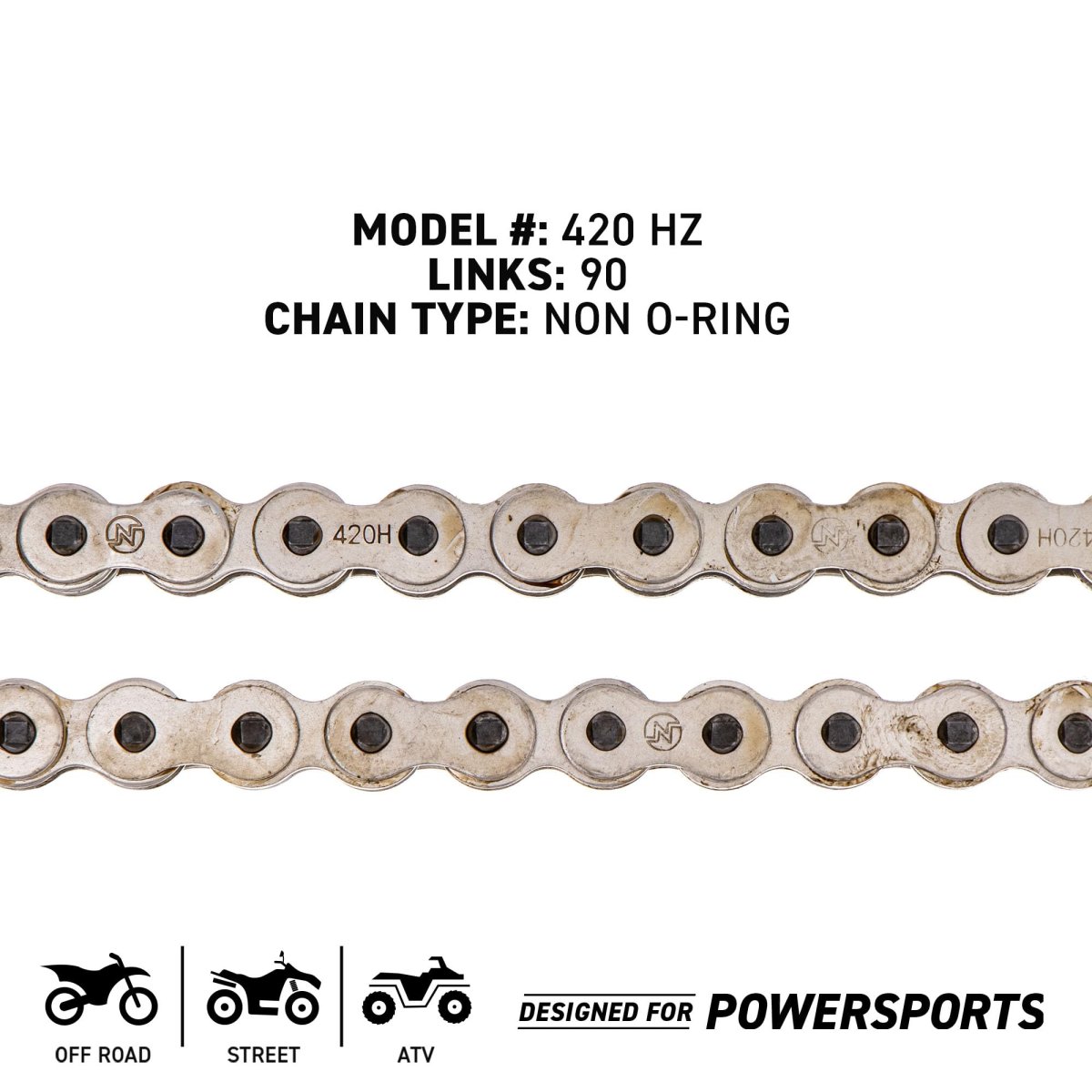 Niche Drive Sprocket Chain Combo For Yamaha Ttr110e Front 14 Rear 35 Tooth 420 Standard 90 Links