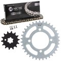 Niche Drive Sprocket Chain Combo For Yamaha Ttr110e Front 14 Rear 35 Tooth 420 Standard 90 Links