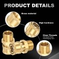 2pcs Pressure Washer Adapter 1 4 Female Quick Plug To G1 2 Male Connect Fittings Brass Swivel For Power Washers Hose