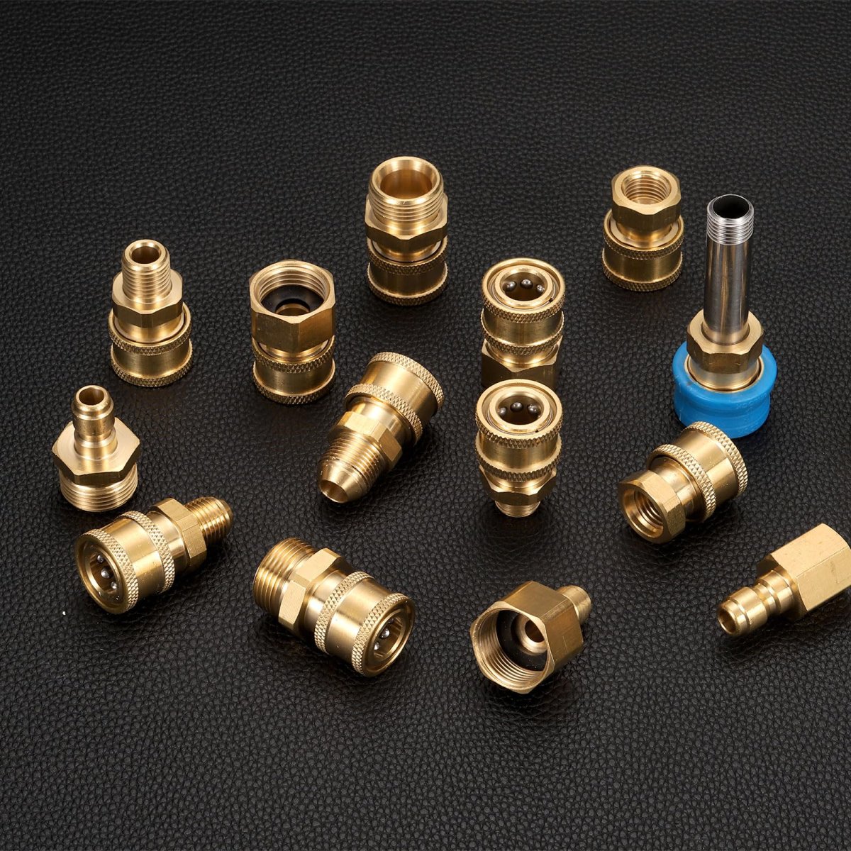 2pcs Pressure Washer Adapter 1 4 Female Quick Plug To G1 2 Male Connect Fittings Brass Swivel For Power Washers Hose