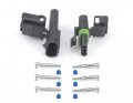 Weather Pack 3 Pin Connectors 5 Sets 12-16 Awg Used For Cars Trucks Motorcycle Boat Trailer Marine Jetski 