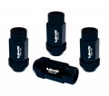 Vms Racing 12x1 5 20pc Piece Black Anodized 44mm Long Open End Lightweight Aluminum Lug Nuts Compatible With Chevy Chevrolet