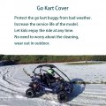 Qymoto 2-seater Go Kart Cover Coleman Kt196 Storage All Weather Protection Heavy Duty 420d Outdoor Waterproof Windproof Camo