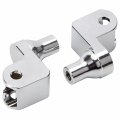 Xmmt Chrome Billet Front Footpegs Foot Peg Adapter Bolt Compatible With 1988-2000 H-onda Goldwing Gl1500 1997-2003 Shadow 1100