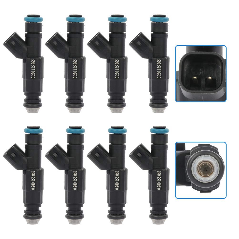 8pcs 4 Holes Automotive Engine Fuel Injectors Compatible For 1999 2001 2003 2004d Mustang 99-02 Lincoln Continental 99-04 For