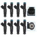 8pcs 4 Holes Automotive Engine Fuel Injectors Compatible For 1999 2001 2003 2004d Mustang 99-02 Lincoln Continental 99-04 For