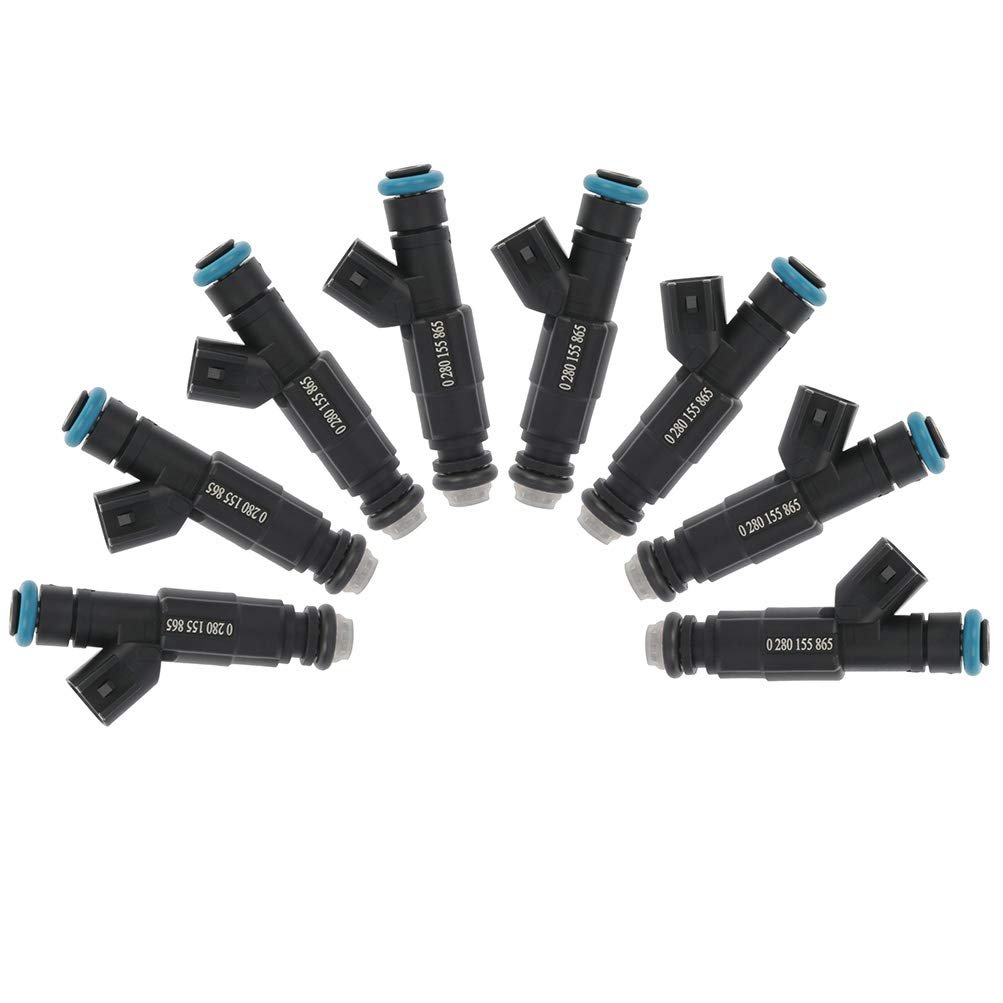 8pcs 4 Holes Automotive Engine Fuel Injectors Compatible For 1999 2001 2003 2004d Mustang 99-02 Lincoln Continental 99-04 For