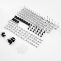 Fairing Bolt Kit Screws Nuts Washers Mounting Kits Motorcycle Bolts Fit For Ex250r Ex300r Ninja 400 Z800 Screw Silver