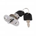 Uxcell Home Office Showcase Cabinet Cylinder Push Plunger Lock 2 Keys