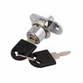 Uxcell Home Office Showcase Cabinet Cylinder Push Plunger Lock 2 Keys