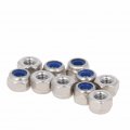 Mromax M3 X 0 5mm Nylon Insert Hex Lock Nuts Metric Self Locking 316 Stainless Steel With For Industrial And Construction