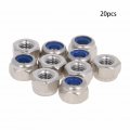 Mromax M3 X 0 5mm Nylon Insert Hex Lock Nuts Metric Self Locking 316 Stainless Steel With For Industrial And Construction